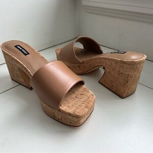 Nine West mules, 9.5
